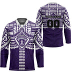 Personalized Fremantle Dockers Hockey Jersey Polynesian Tribal Pattern Heritage Football