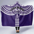 Personalized Fremantle Dockers Hooded Blanket Polynesian Tribal Pattern Heritage Football
