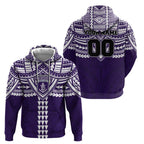 Personalized Fremantle Dockers Hoodie Polynesian Tribal Pattern Heritage Football