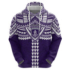 Personalized Fremantle Dockers Hoodie Polynesian Tribal Pattern Heritage Football