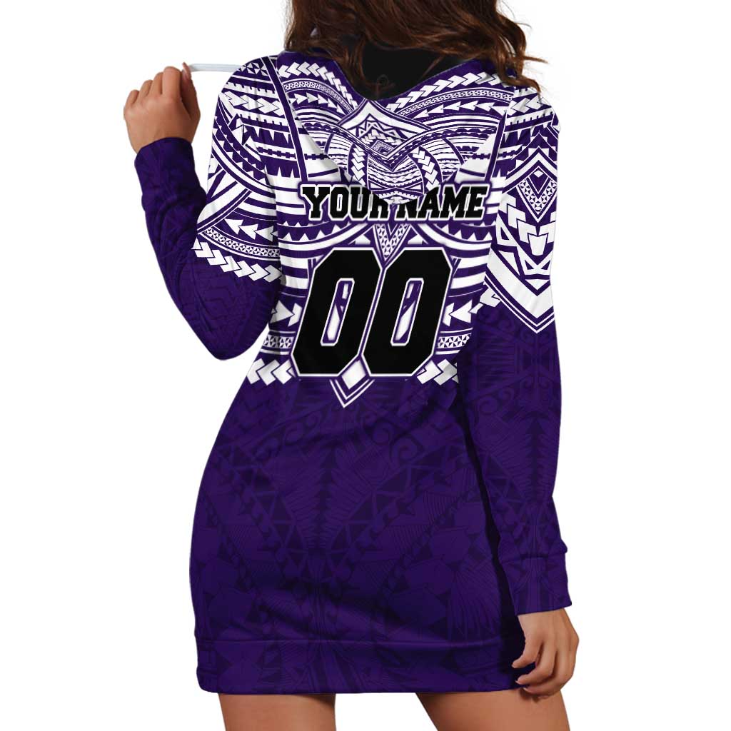 Personalized Fremantle Dockers Hoodie Dress Polynesian Tribal Pattern Heritage Football