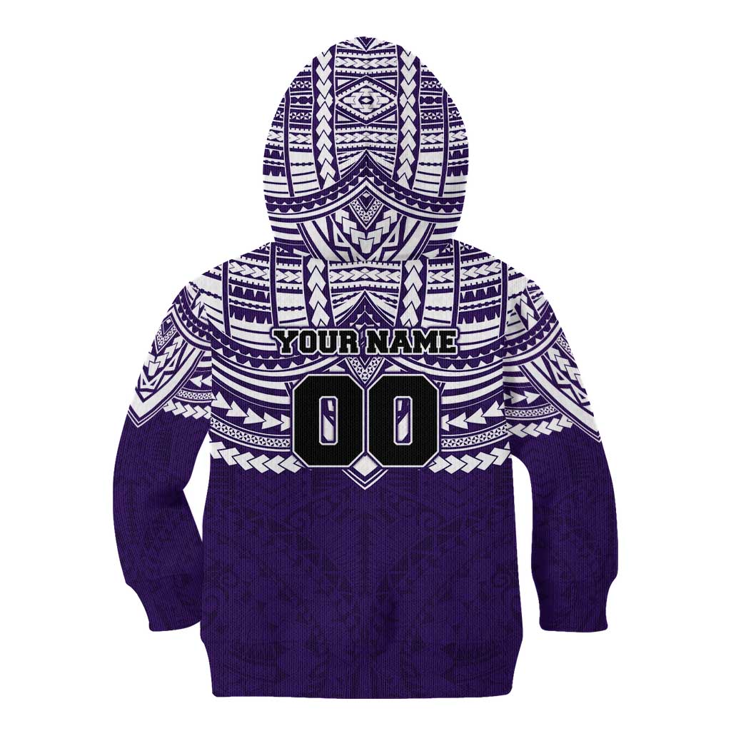 Personalized Fremantle Dockers Kid Hoodie Polynesian Tribal Pattern Heritage Football