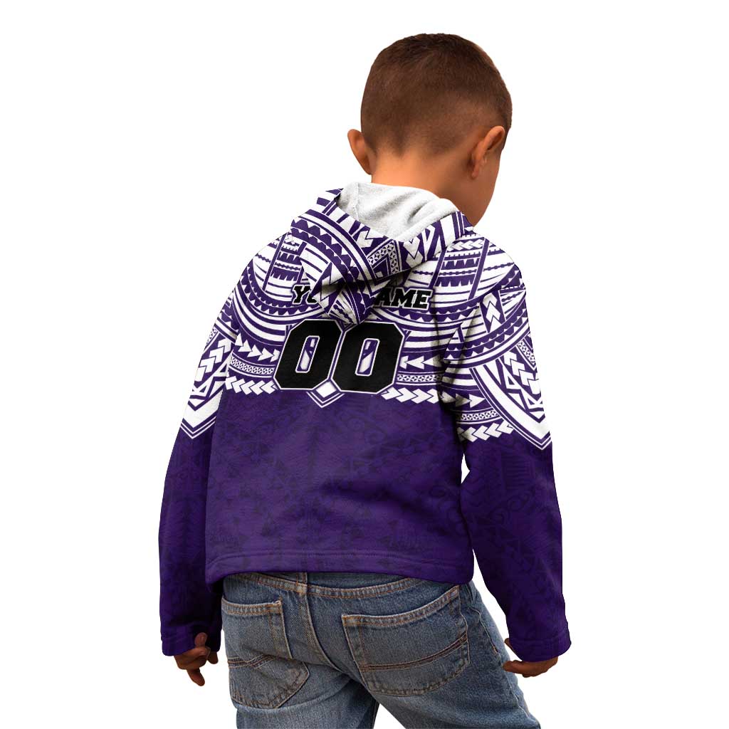 Personalized Fremantle Dockers Kid Hoodie Polynesian Tribal Pattern Heritage Football