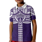 Personalized Fremantle Dockers Kid Polo Shirt Polynesian Tribal Pattern Heritage Football