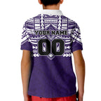 Personalized Fremantle Dockers Kid Polo Shirt Polynesian Tribal Pattern Heritage Football