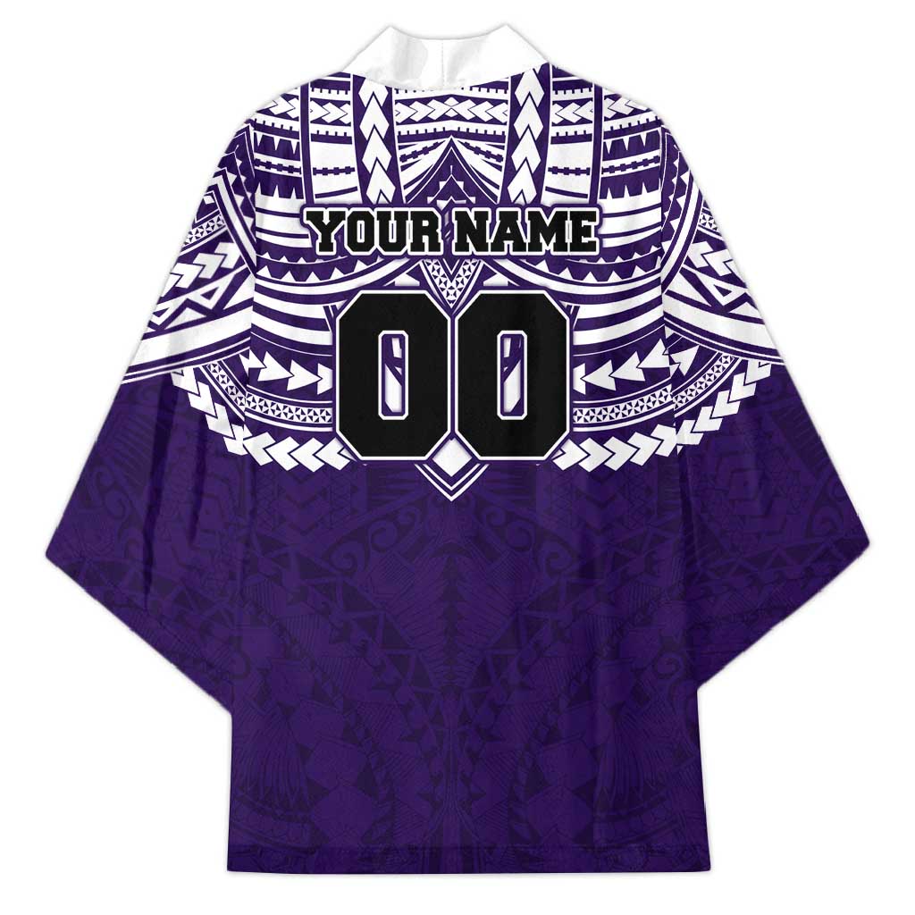 Personalized Fremantle Dockers Kimono Polynesian Tribal Pattern Heritage Football