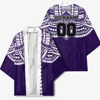 Personalized Fremantle Dockers Kimono Polynesian Tribal Pattern Heritage Football
