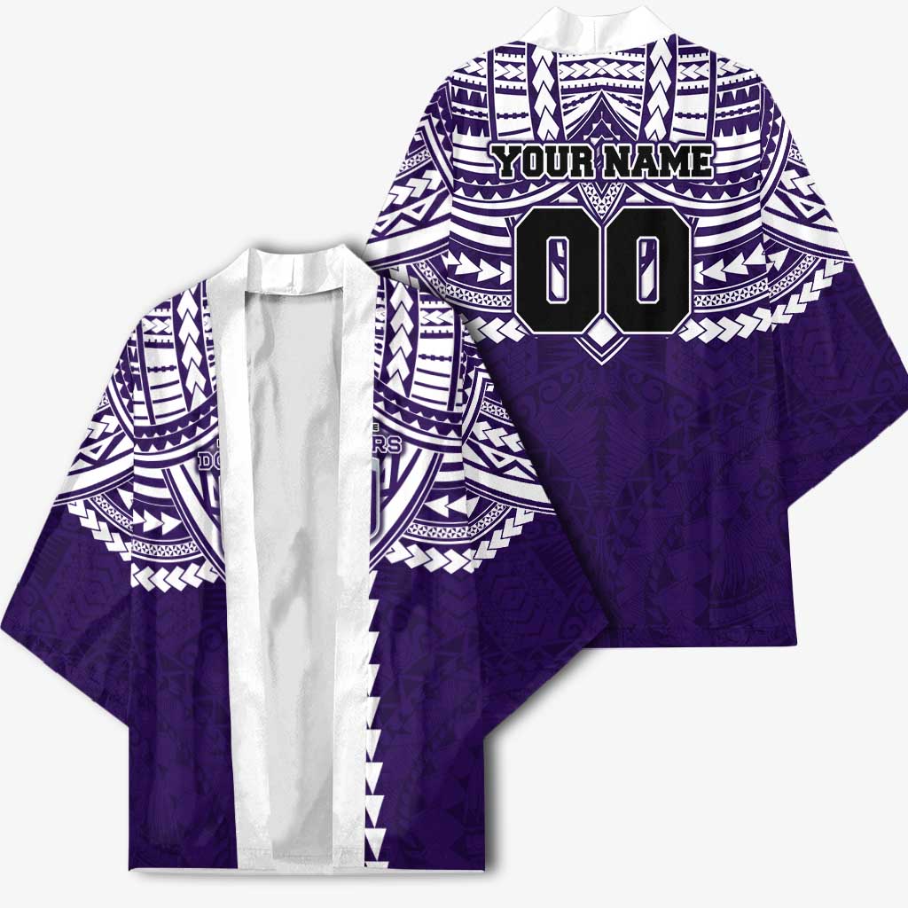 Personalized Fremantle Dockers Kimono Polynesian Tribal Pattern Heritage Football