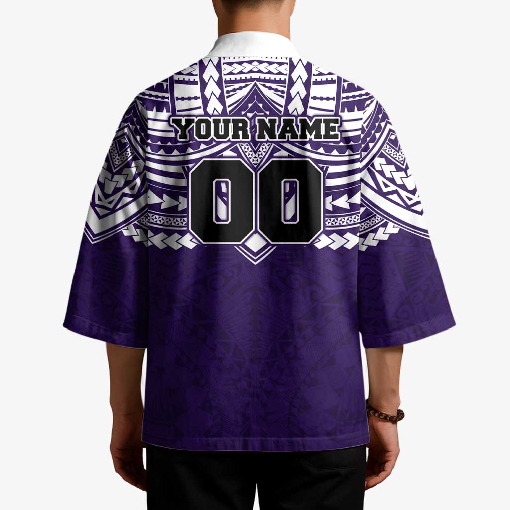 Personalized Fremantle Dockers Kimono Polynesian Tribal Pattern Heritage Football