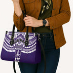 Personalized Fremantle Dockers Leather Bag Polynesian Tribal Pattern Heritage Football