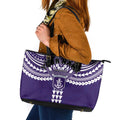 Personalized Fremantle Dockers Leather Tote Bag Polynesian Tribal Pattern Heritage Football