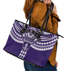 Personalized Fremantle Dockers Leather Tote Bag Polynesian Tribal Pattern Heritage Football