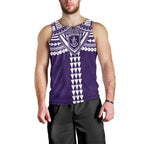 Personalized Fremantle Dockers Men Tank Top Polynesian Tribal Pattern Heritage Football