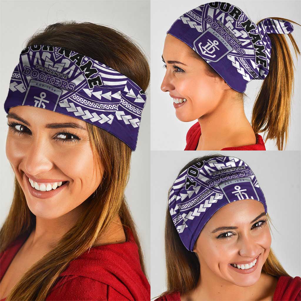 Personalized Fremantle Dockers Neck Gaiter Polynesian Tribal Pattern Heritage Football