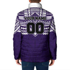 Personalized Fremantle Dockers Padded Jacket Polynesian Tribal Pattern Heritage Football
