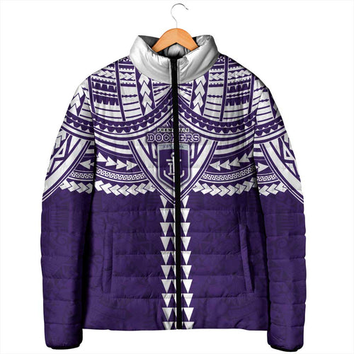 Personalized Fremantle Dockers Padded Jacket Polynesian Tribal Pattern Heritage Football