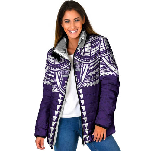 Personalized Fremantle Dockers Padded Jacket Polynesian Tribal Pattern Heritage Football