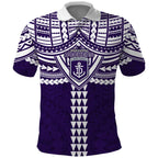 Personalized Fremantle Dockers Polo Shirt Polynesian Tribal Pattern Heritage Football