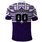 Personalized Fremantle Dockers Polo Shirt Polynesian Tribal Pattern Heritage Football