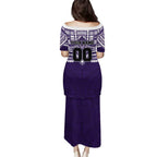 Personalized Fremantle Dockers Puletasi Polynesian Tribal Pattern Heritage Football