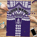 Personalized Fremantle Dockers Puzzle Polynesian Tribal Pattern Heritage Football