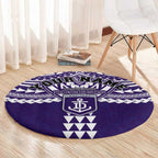 Personalized Fremantle Dockers Round Carpet Polynesian Tribal Pattern Heritage Football