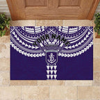 Personalized Fremantle Dockers Rubber Doormat Polynesian Tribal Pattern Heritage Football