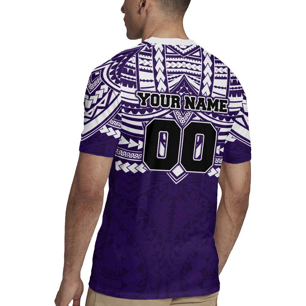 Personalized Fremantle Dockers Rugby Jersey Polynesian Tribal Pattern Heritage Football