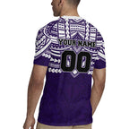Personalized Fremantle Dockers Rugby Jersey Polynesian Tribal Pattern Heritage Football