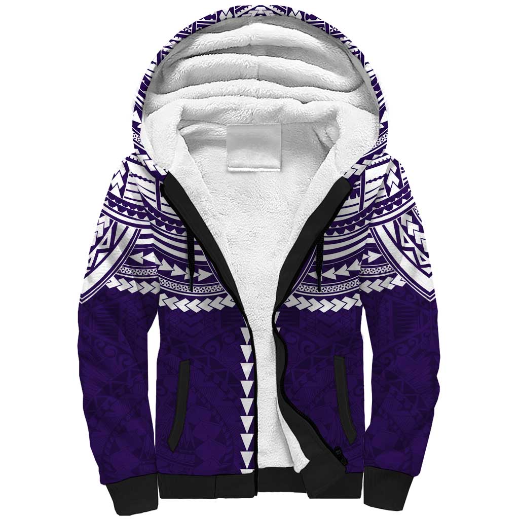 Personalized Fremantle Dockers Sherpa Hoodie Polynesian Tribal Pattern Heritage Football