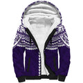 Personalized Fremantle Dockers Sherpa Hoodie Polynesian Tribal Pattern Heritage Football