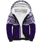 Personalized Fremantle Dockers Sherpa Hoodie Polynesian Tribal Pattern Heritage Football