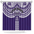 Personalized Fremantle Dockers Shower Curtain Polynesian Tribal Pattern Heritage Football