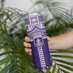 Personalized Fremantle Dockers Skinny Tumbler Polynesian Tribal Pattern Heritage Football