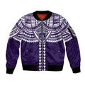 Personalized Fremantle Dockers Sleeve Zip Bomber Jacket Polynesian Tribal Pattern Heritage Football