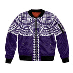 Personalized Fremantle Dockers Sleeve Zip Bomber Jacket Polynesian Tribal Pattern Heritage Football
