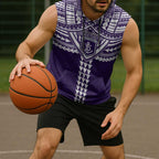 Personalized Fremantle Dockers Sleeveless Hoodie Polynesian Tribal Pattern Heritage Football