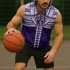 Personalized Fremantle Dockers Sleeveless Zip Hoodie Polynesian Tribal Pattern Heritage Football