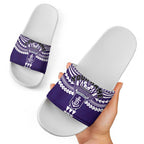 Personalized Fremantle Dockers Slide Sandals Polynesian Tribal Pattern Heritage Football