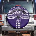 Personalized Fremantle Dockers Spare Tire Cover Polynesian Tribal Pattern Heritage Football