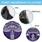 Personalized Fremantle Dockers Spare Tire Cover Polynesian Tribal Pattern Heritage Football