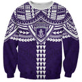 Personalized Fremantle Dockers Sweatshirt Polynesian Tribal Pattern Heritage Football