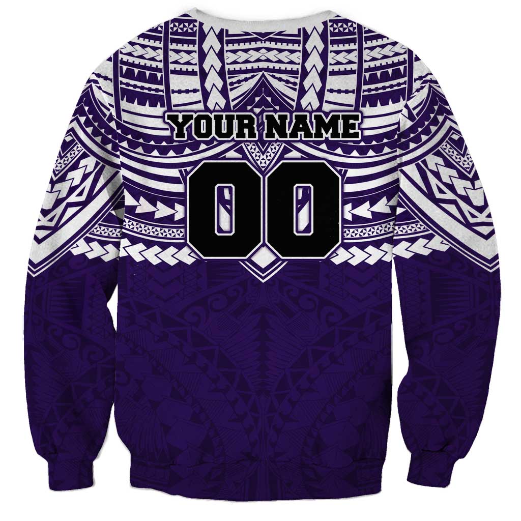 Personalized Fremantle Dockers Sweatshirt Polynesian Tribal Pattern Heritage Football