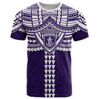 Personalized Fremantle Dockers T Shirt Polynesian Tribal Pattern Heritage Football