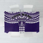Personalized Fremantle Dockers Tablecloth Polynesian Tribal Pattern Heritage Football