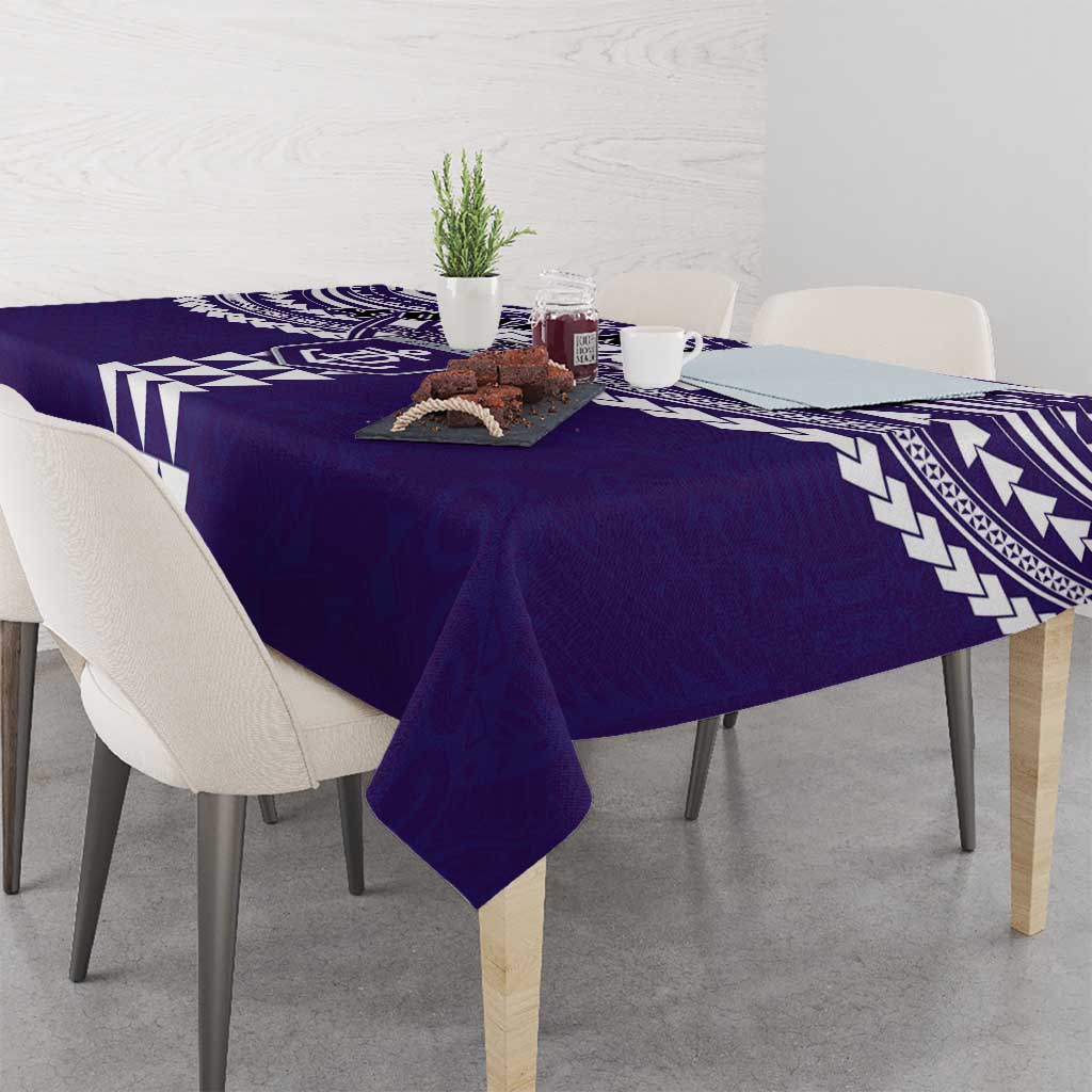 Personalized Fremantle Dockers Tablecloth Polynesian Tribal Pattern Heritage Football