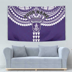 Personalized Fremantle Dockers Tapestry Polynesian Tribal Pattern Heritage Football