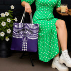 Personalized Fremantle Dockers Tote Bag Polynesian Tribal Pattern Heritage Football