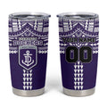 Personalized Fremantle Dockers Tumbler Cup Polynesian Tribal Pattern Heritage Football