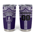 Personalized Fremantle Dockers Tumbler Cup Polynesian Tribal Pattern Heritage Football